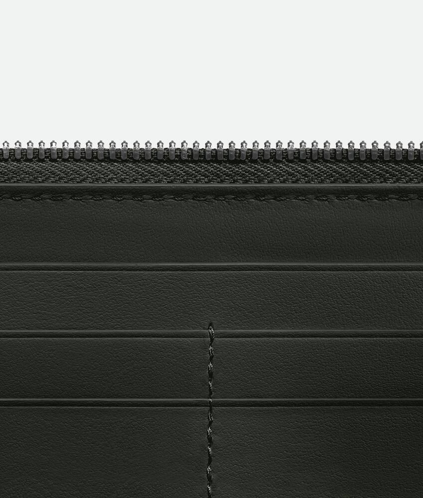 Bottega Veneta Cartera Intrecciato Diagonal con cremallera en el contorno Oferta especial de fábrica