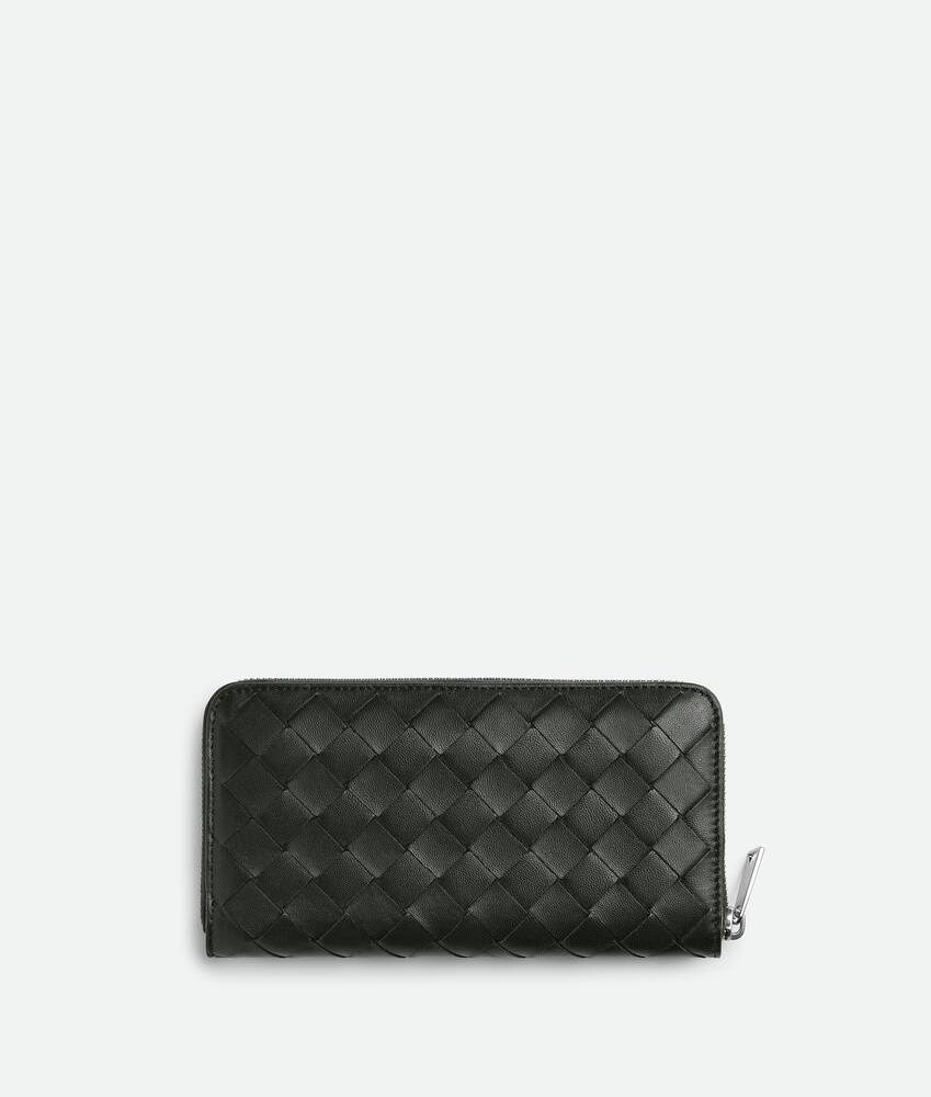 Bottega Veneta Cartera Intrecciato Diagonal con cremallera en el contorno Oferta especial de fábrica
