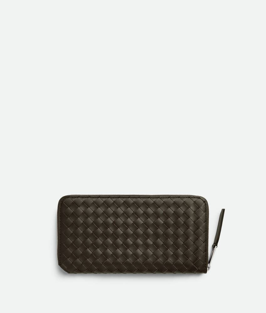 Bottega Veneta Cartera Intrecciato Piccolo con cremallera en el contorno Grandes descuentos