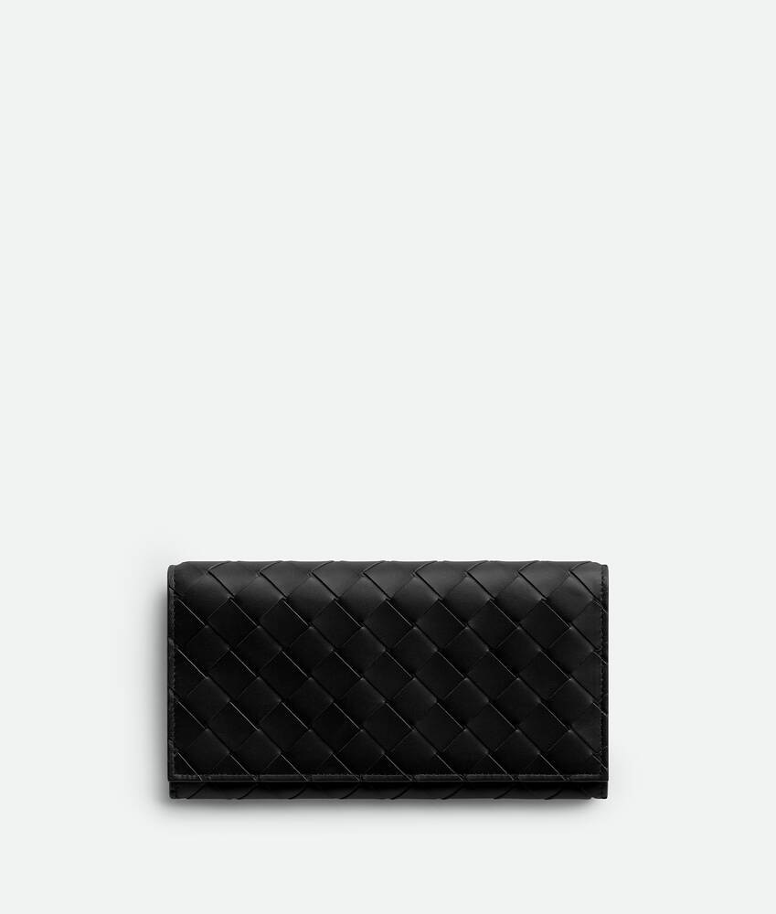 Bottega Veneta Cartera Larga Con Monedero Intrecciato Tienda de fábrica