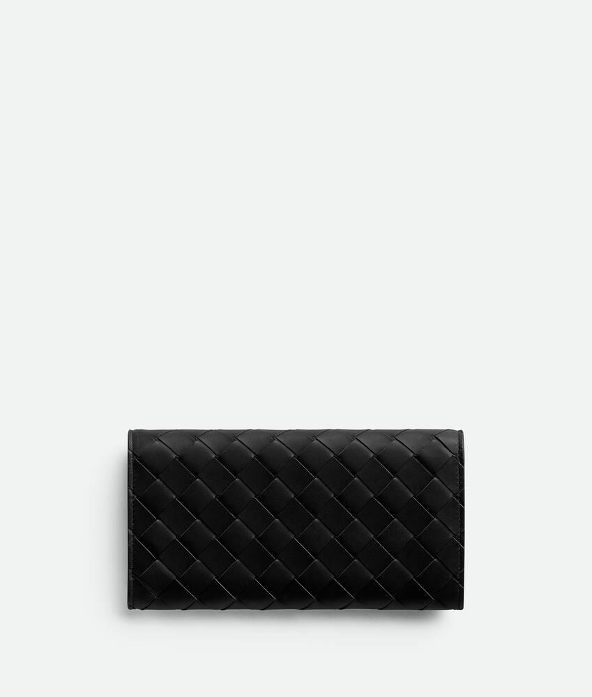 Bottega Veneta Cartera Larga Con Monedero Intrecciato Tienda de fábrica