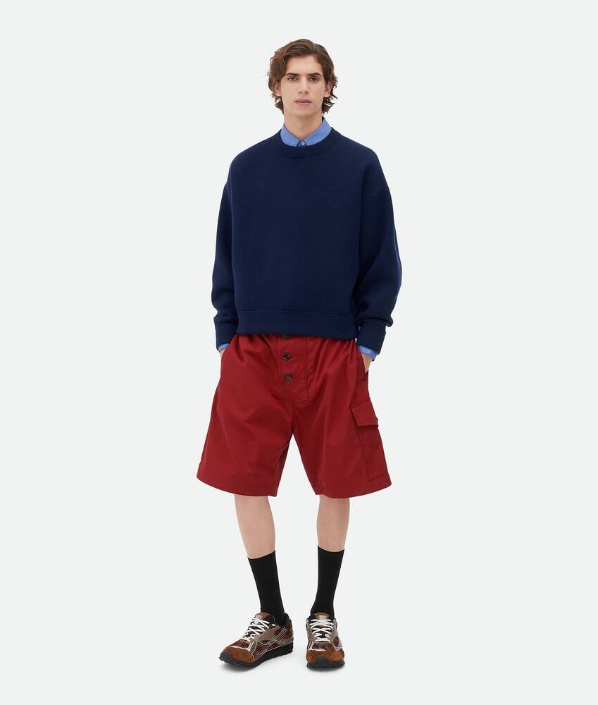 Bottega Veneta Pantalones cortos de sarga de algodón ligera