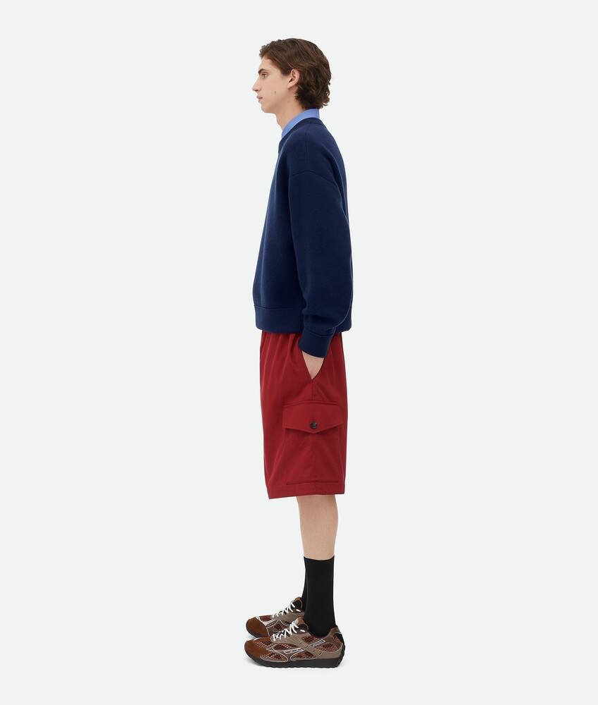 Bottega Veneta Pantalones cortos de sarga de algodón ligera En línea