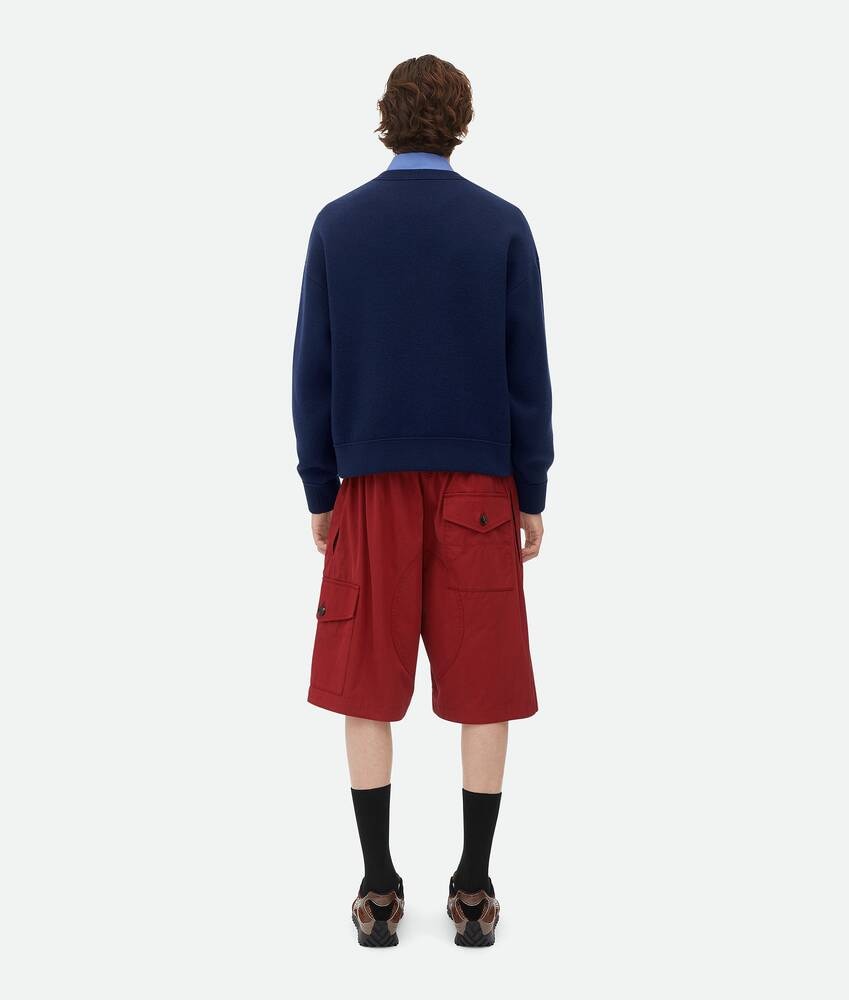 Bottega Veneta Pantalones cortos de sarga de algodón ligera En línea