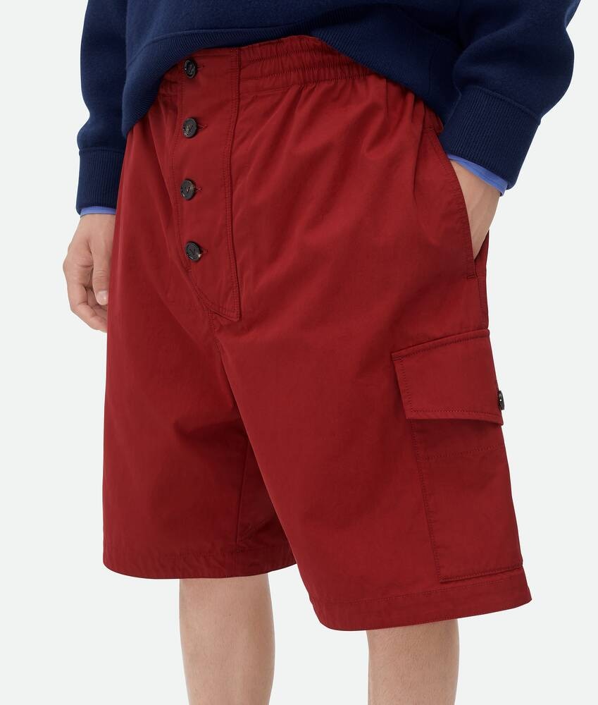 Bottega Veneta Pantalones cortos de sarga de algodón ligera En línea