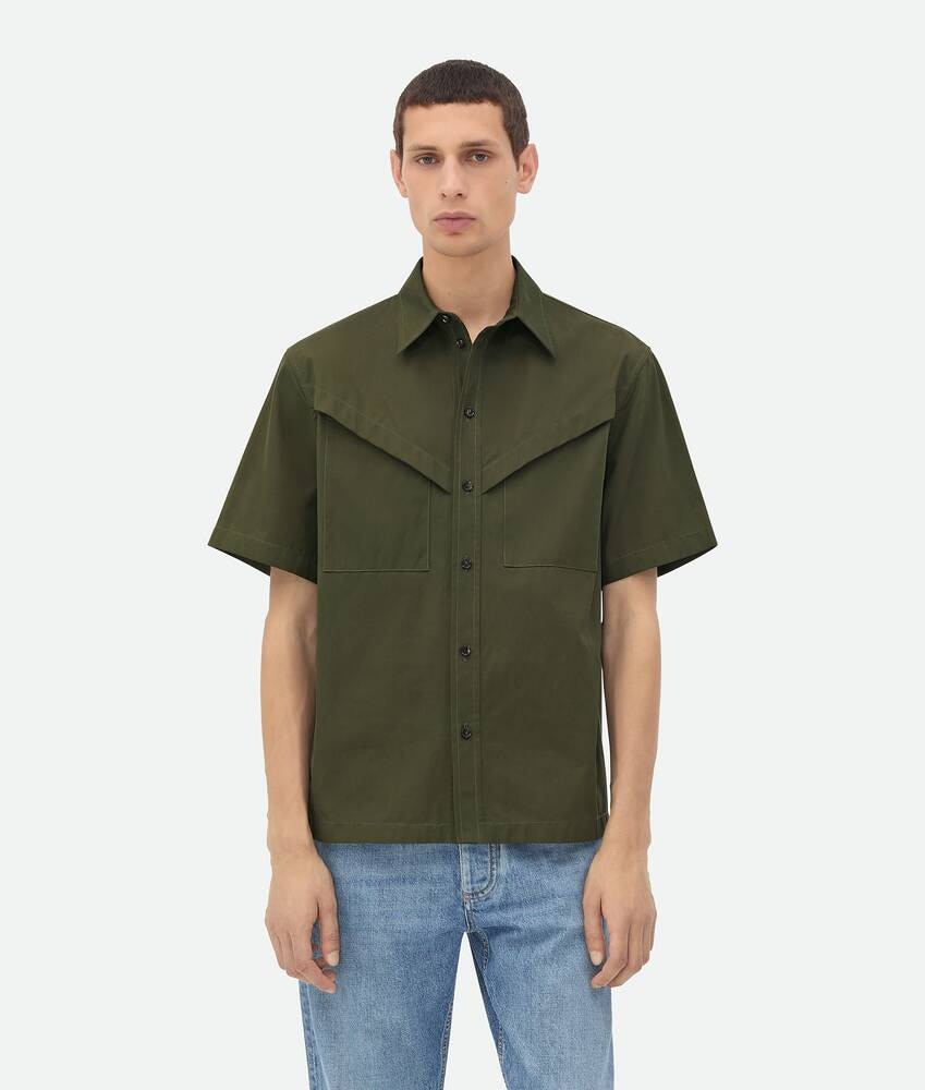 Bottega Veneta Camisa de sarga de algodón ligero Rebajas de fábrica