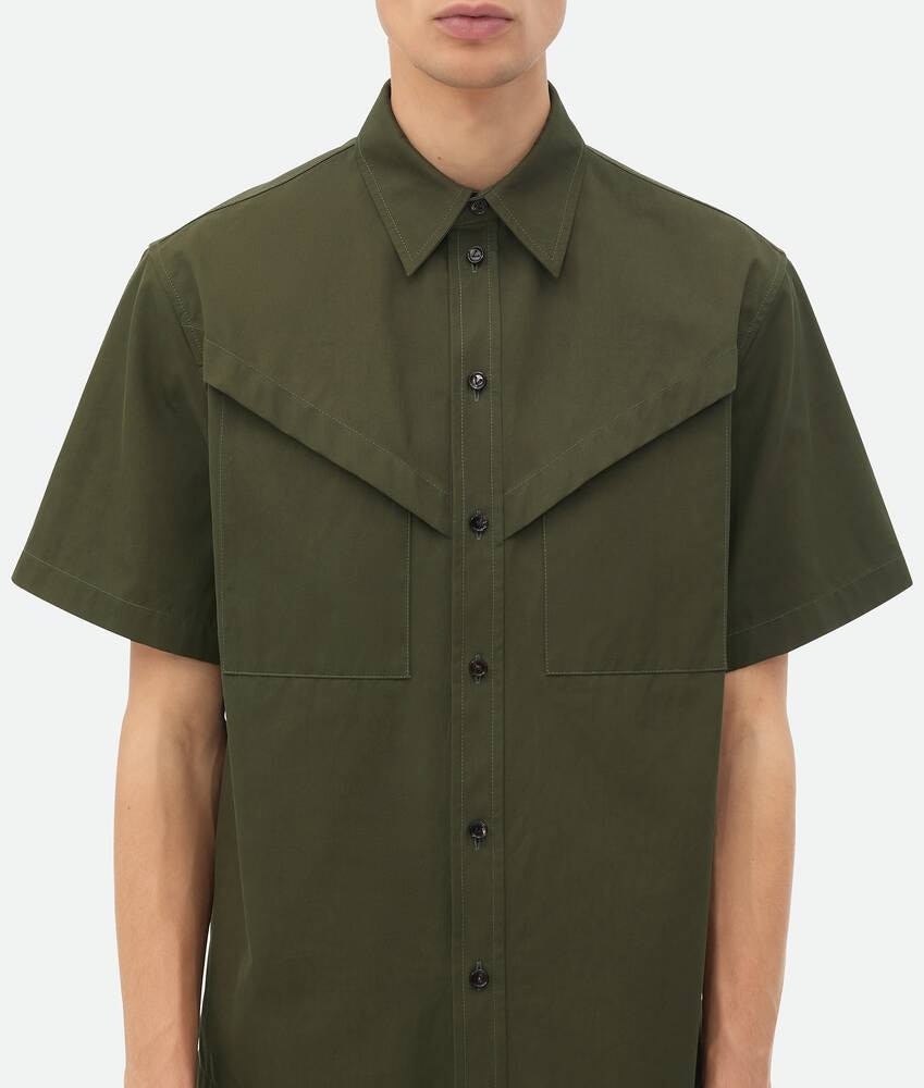 Bottega Veneta Camisa de sarga de algodón ligero Rebajas de fábrica