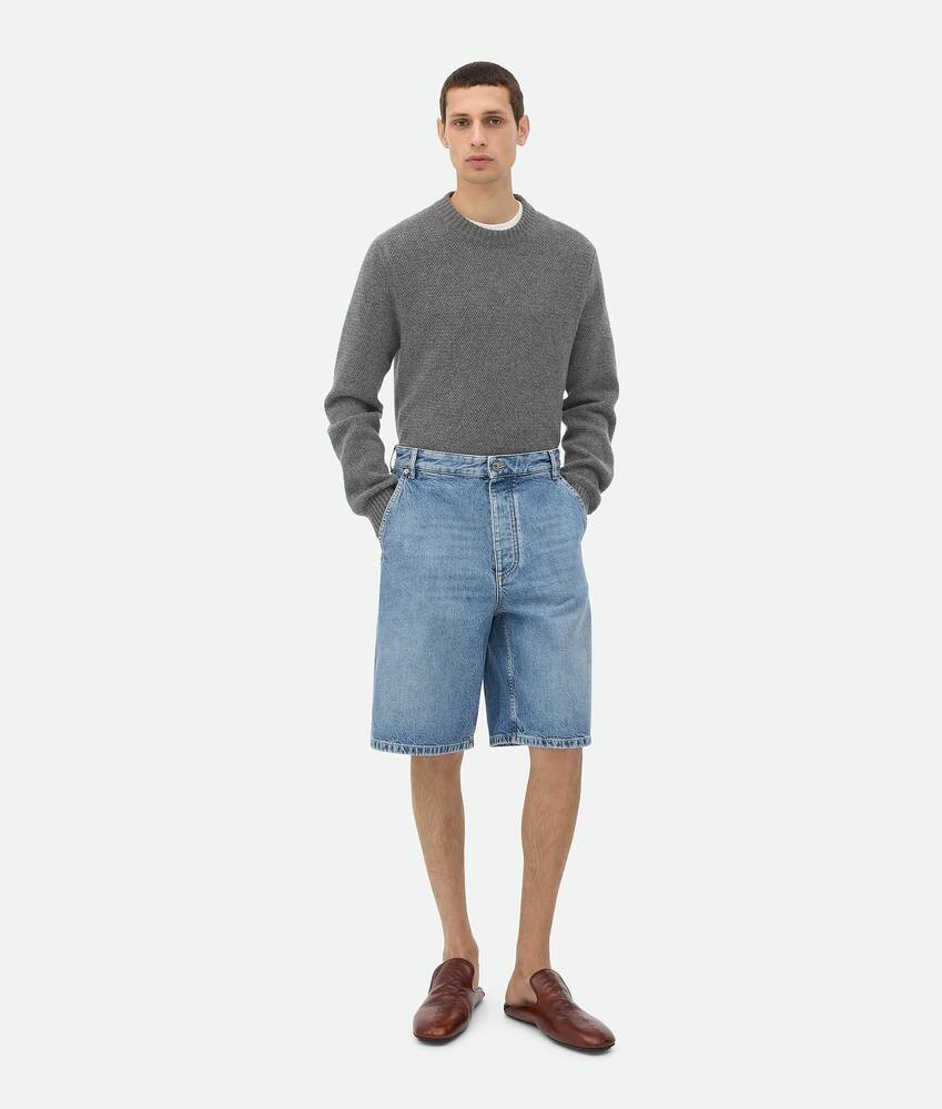 Bottega Veneta Pantalones cortos Vintage Indigo Cargo Denim