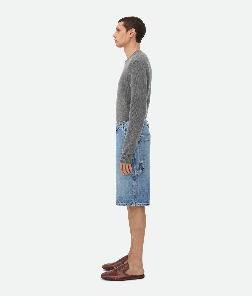 Bottega Veneta Pantalones cortos Vintage Indigo Cargo Denim Los más vendidos
