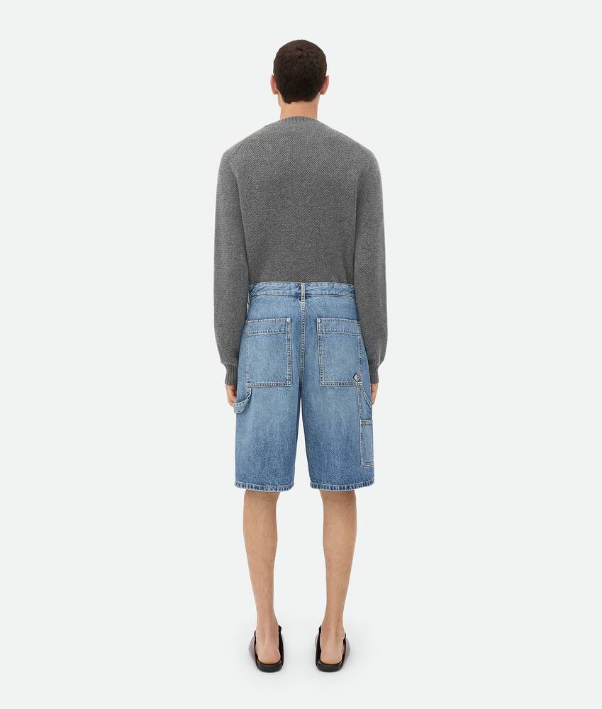Bottega Veneta Pantalones cortos Vintage Indigo Cargo Denim Los más vendidos