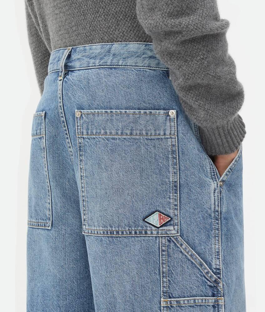 Bottega Veneta Pantalones cortos Vintage Indigo Cargo Denim Los más vendidos