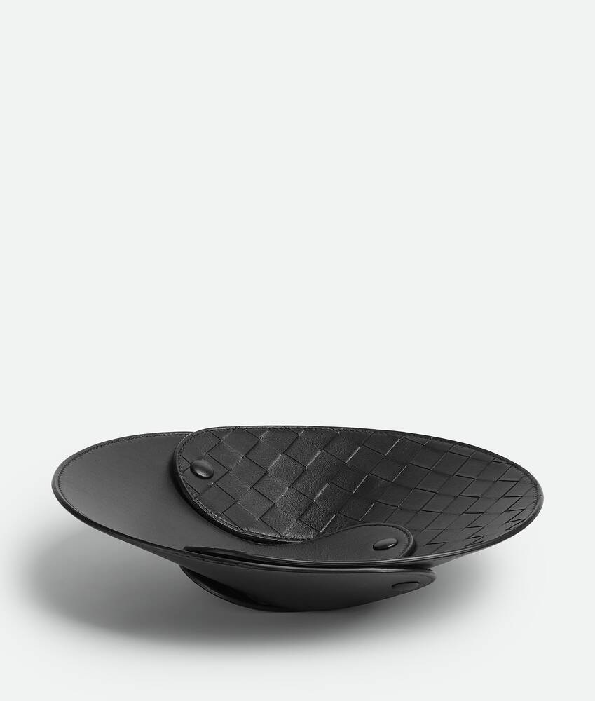 Bottega Veneta Bandeja de piel entrelazada - M