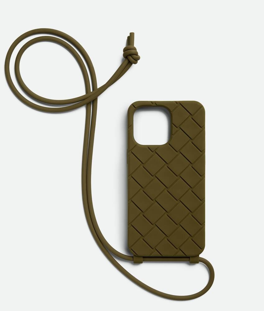 Bottega Veneta Funda para iPhone 15 Pro Max con correa Venta caliente