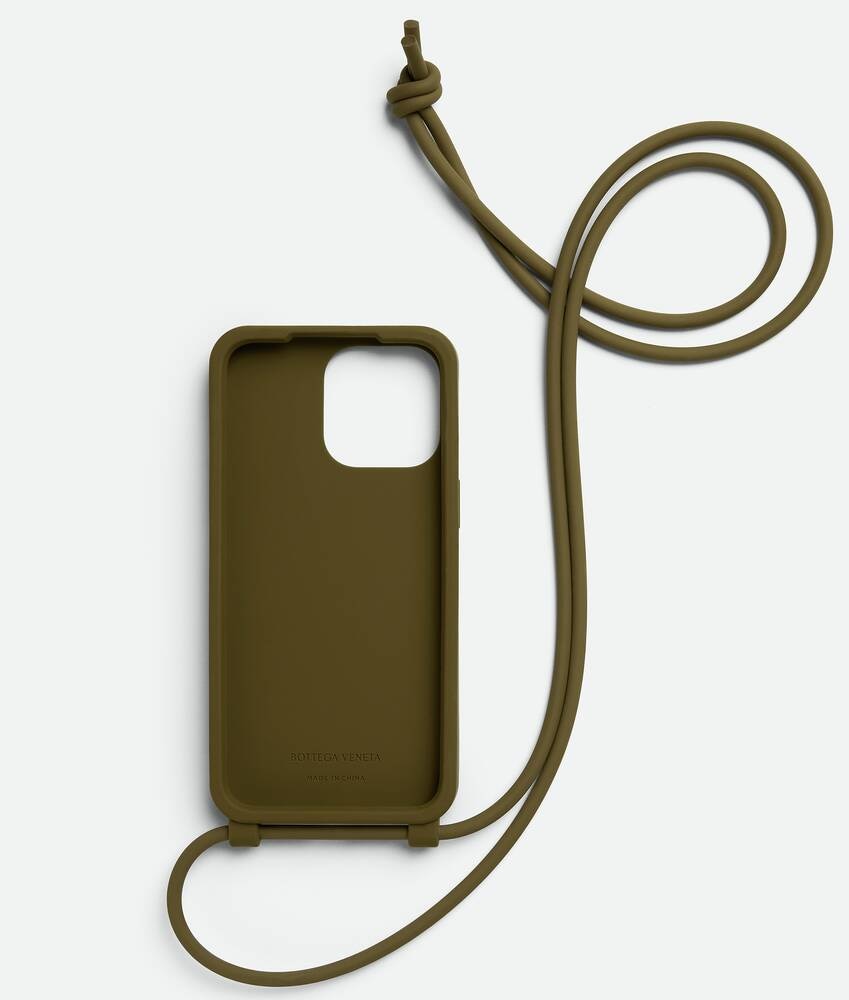 Bottega Veneta Funda para iPhone 15 Pro Max con correa Venta caliente