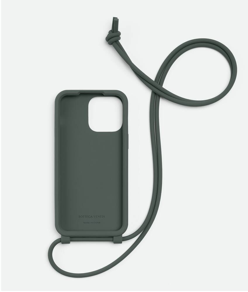 Bottega Veneta Funda para iPhone 14 Pro Max con correa Liquidación