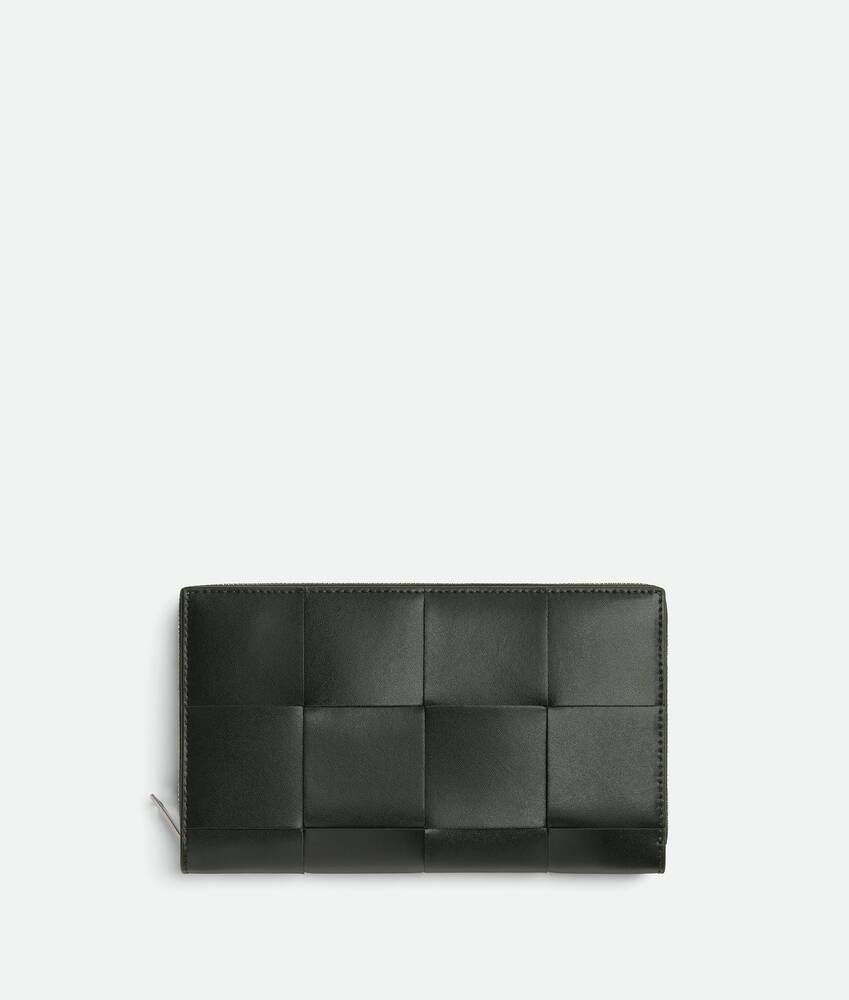 Bottega Veneta Cartera con cremallera en el contorno Cassette