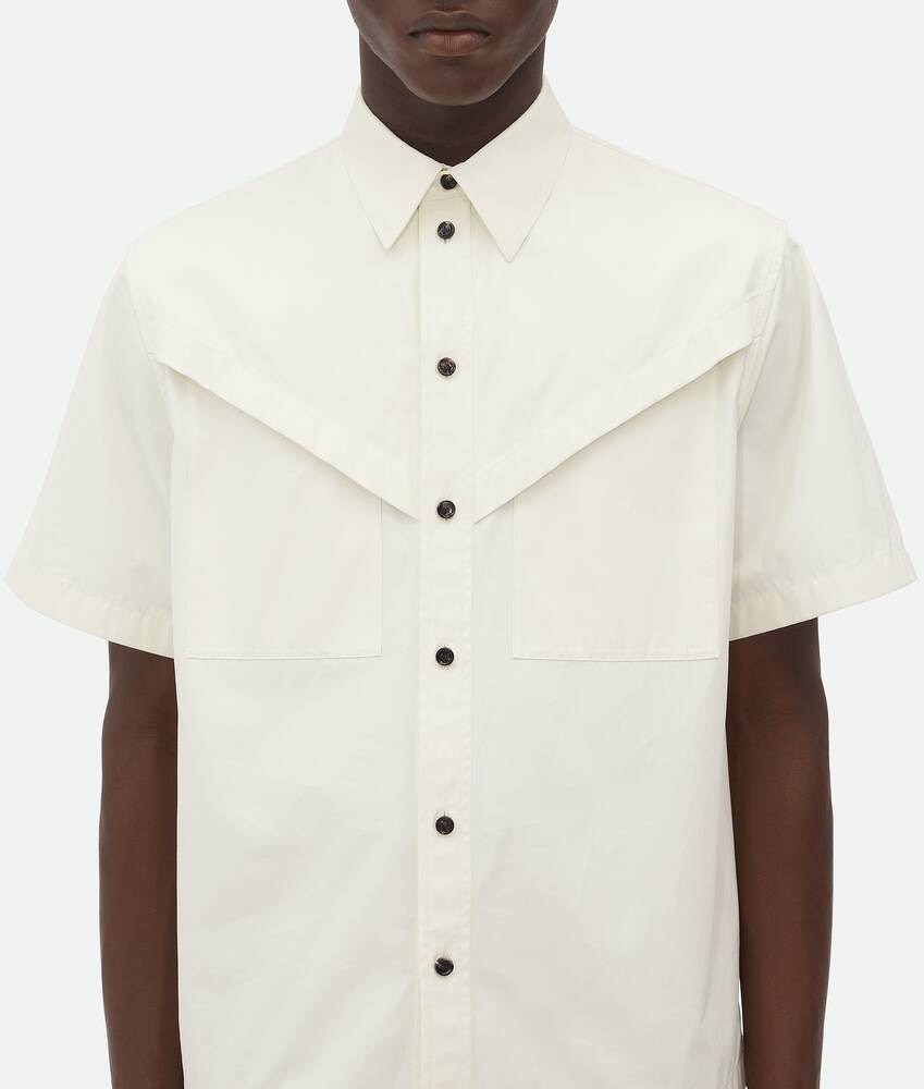 Bottega Veneta Camisa de sarga de algodón ligero Ventas relámpago