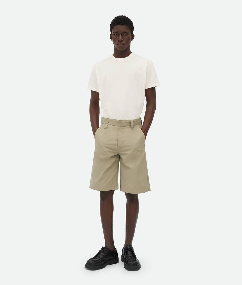 Bottega Veneta Pantalones cortos de sarga de algodón ligera