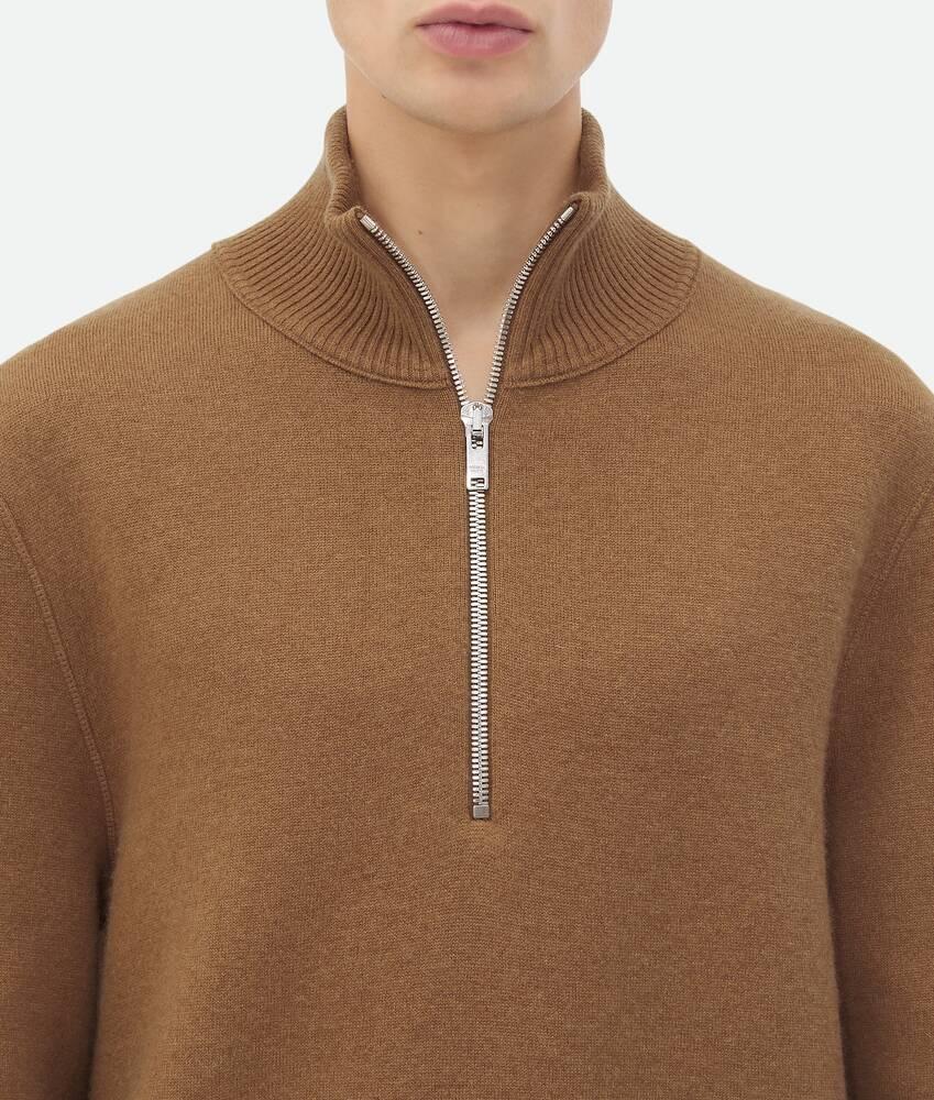 Bottega Veneta Jersey de cachemira compacta con cierre de cremallera Tienda