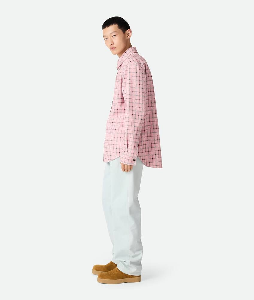 Bottega Veneta Camisa de piel estampada Mejor oferta