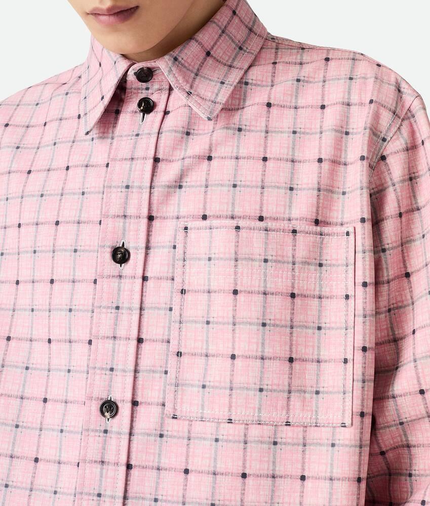 Bottega Veneta Camisa de piel estampada Mejor oferta