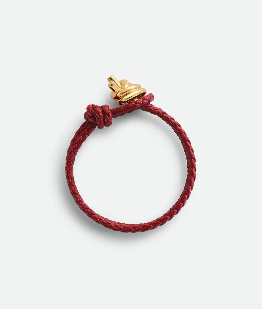 Bottega Veneta Pulsera Knot de piel Oferta especial