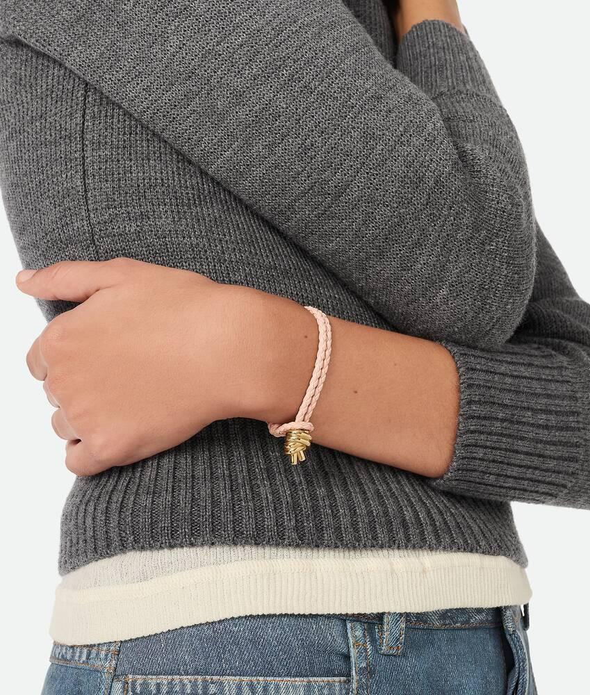Bottega Veneta Pulsera Knot de piel Envío gratis