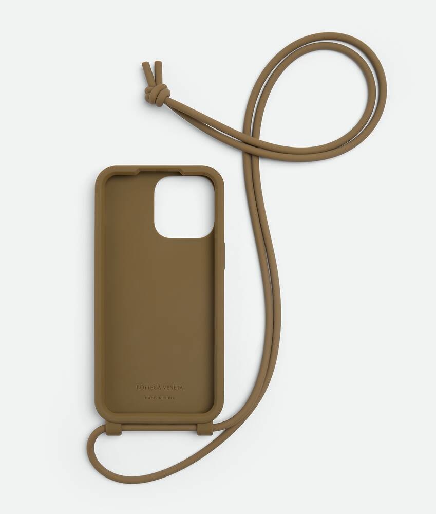 Bottega Veneta Funda para iPhone 14 Pro Max con correa Liquidación