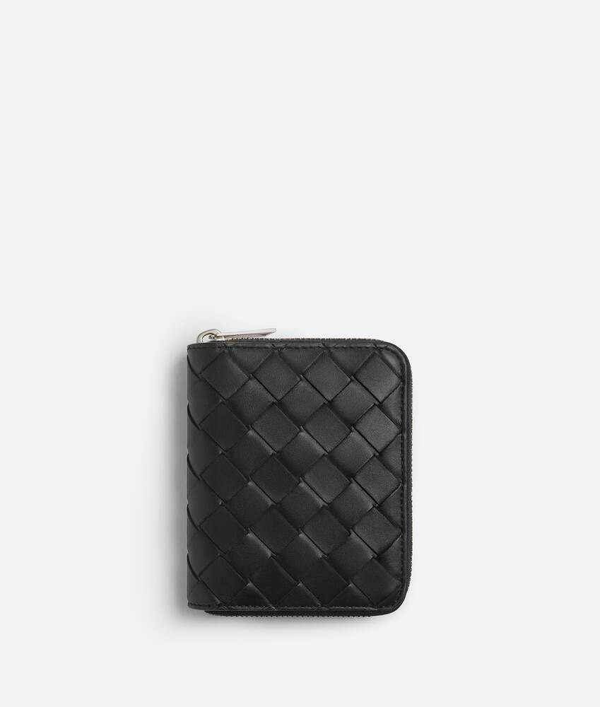 Bottega Veneta Cartera Compacta Con Cremallera En El Contorno