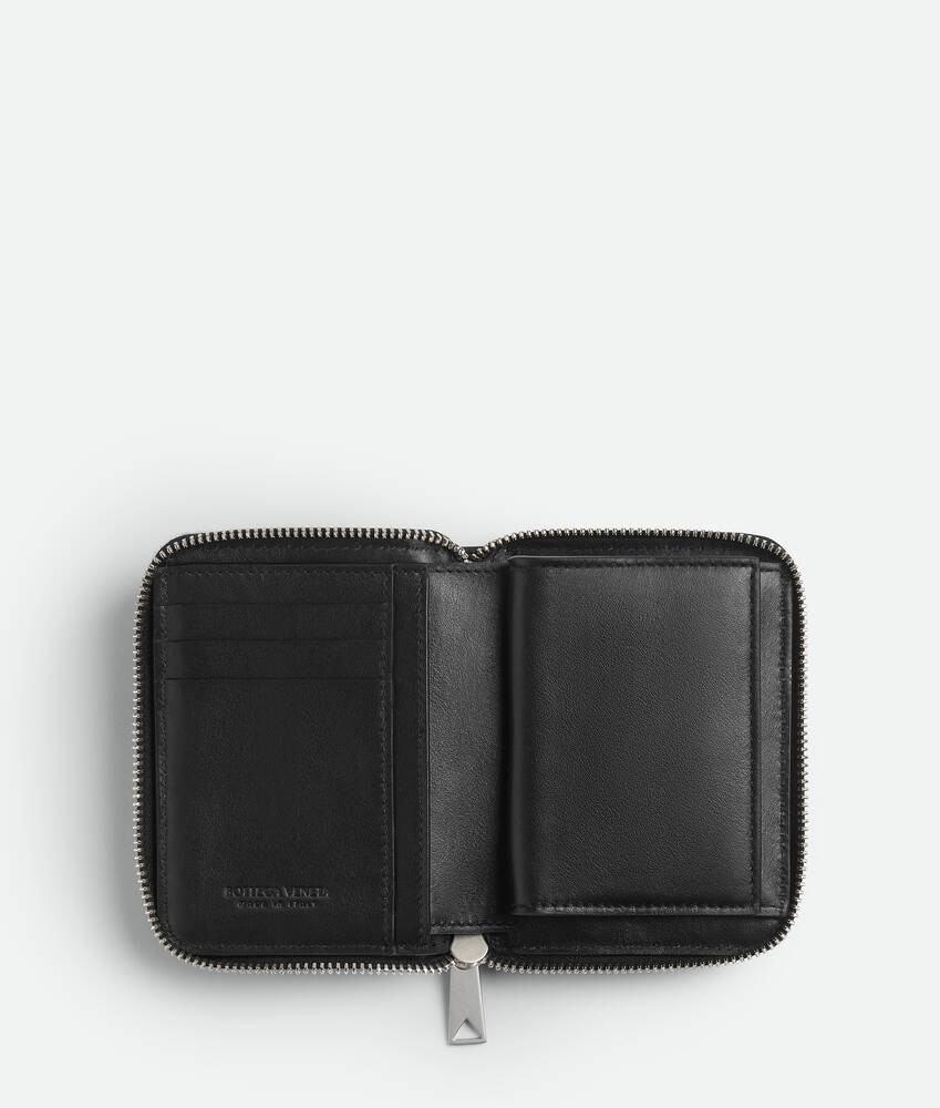 Bottega Veneta Cartera Compacta Con Cremallera En El Contorno Rebajas de fin de temporada
