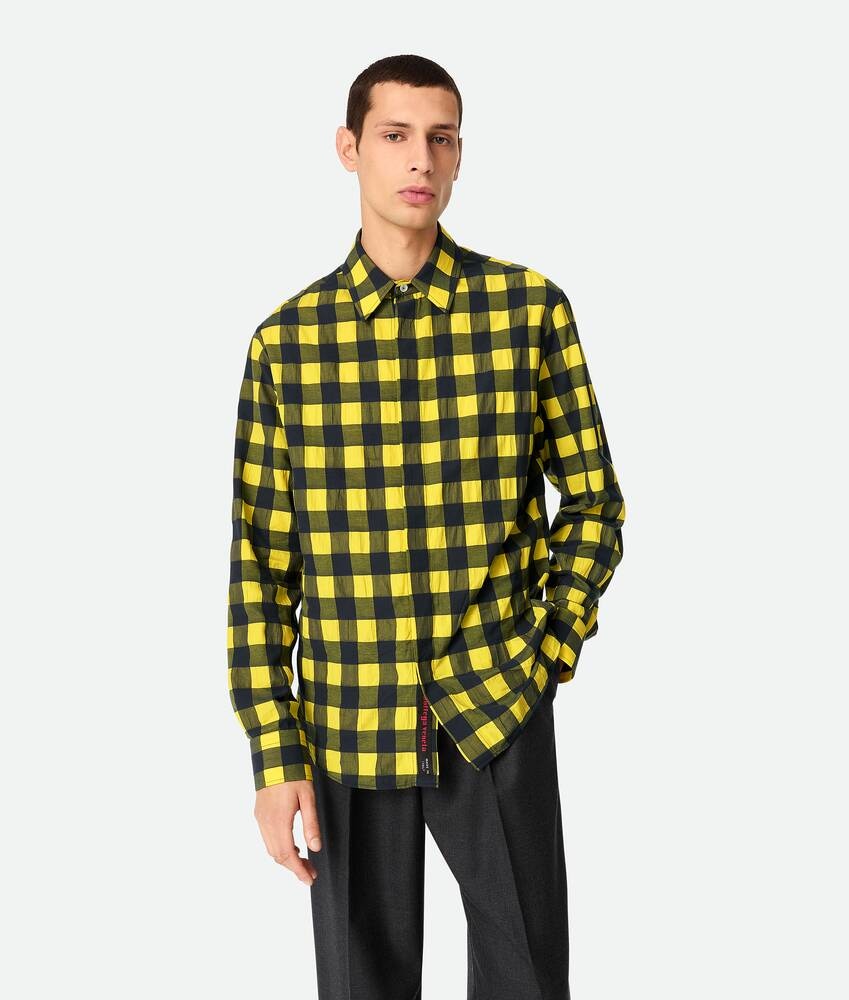 Bottega Veneta Camisa de guinga de algodón