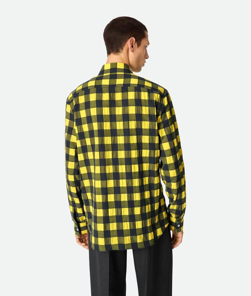 Bottega Veneta Camisa de guinga de algodón Mejor oferta