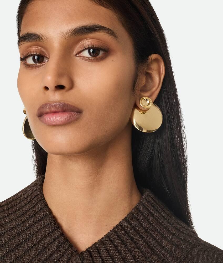 Bottega Veneta Pendientes cóncavos grandes Rebajas