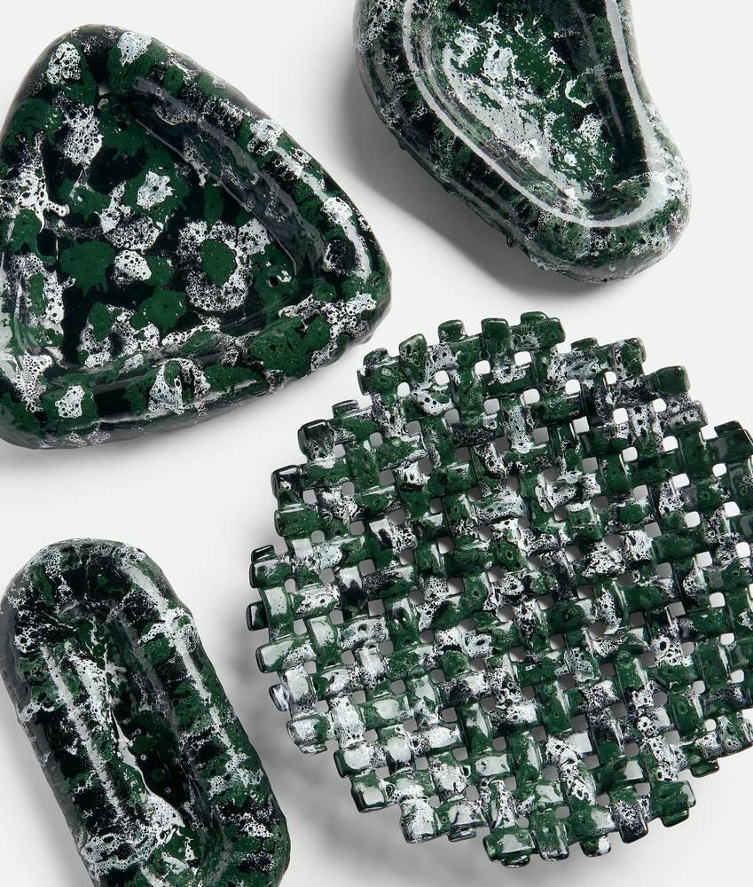 Bottega Veneta Bandeja esmaltada Volcanic Intrecciato Limitado a 3 días
