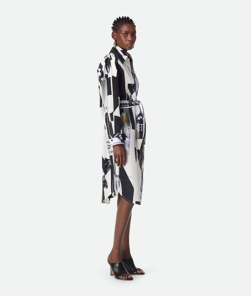 Bottega Veneta Vestido estampado de seda 2025