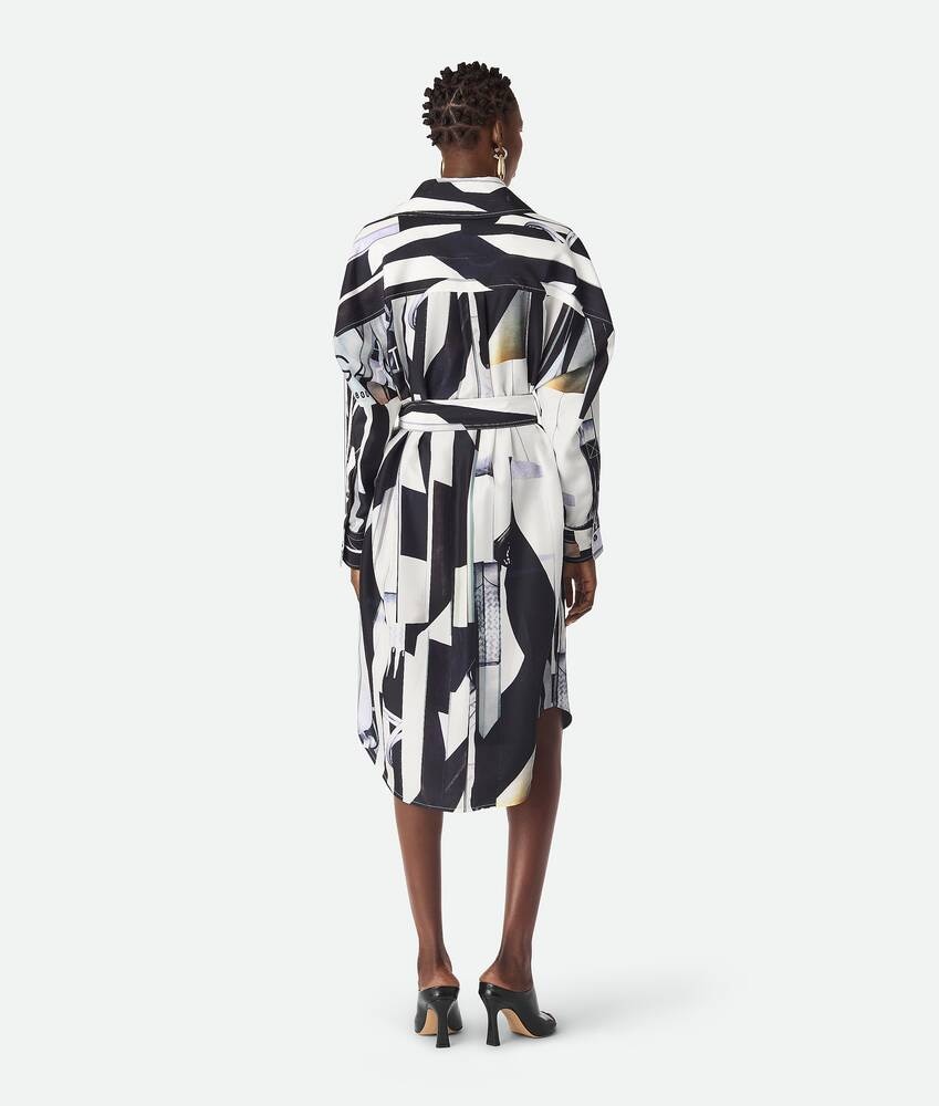 Bottega Veneta Vestido estampado de seda 2025