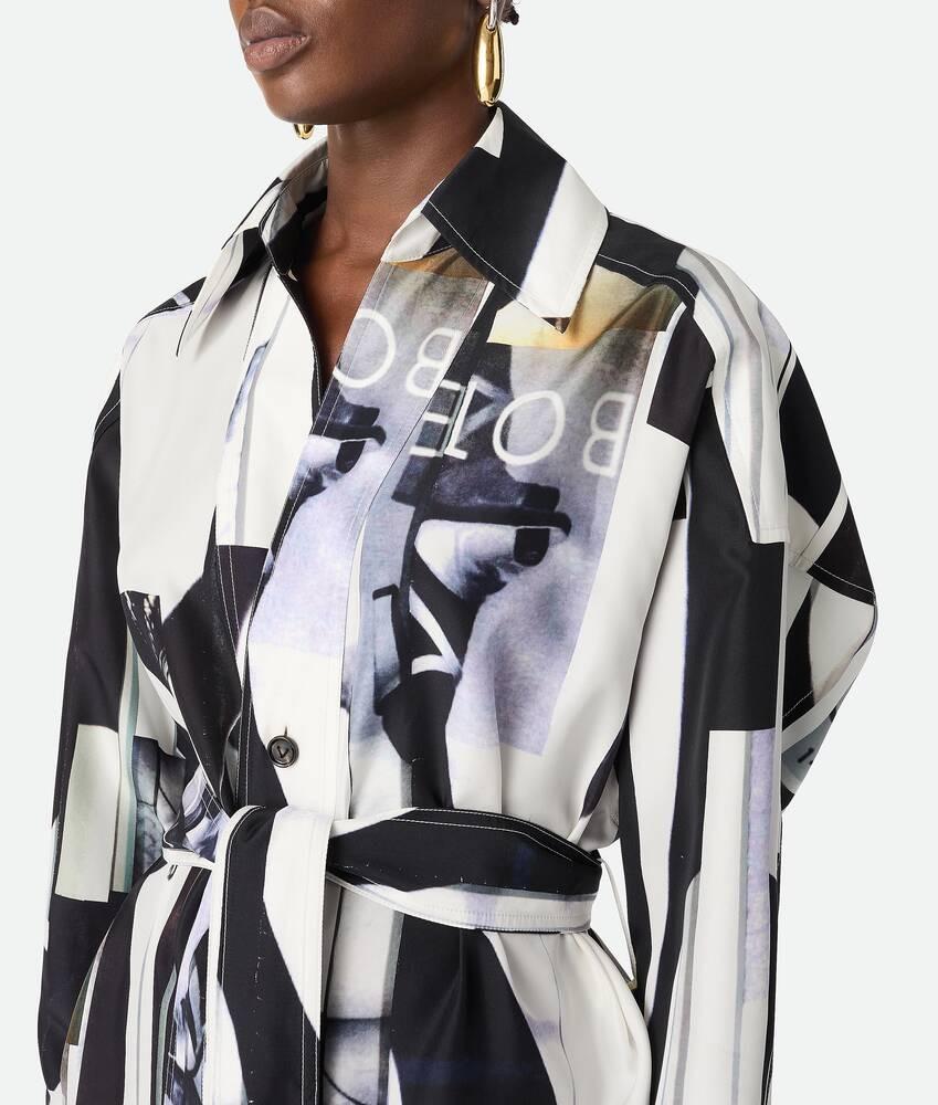 Bottega Veneta Vestido estampado de seda 2025