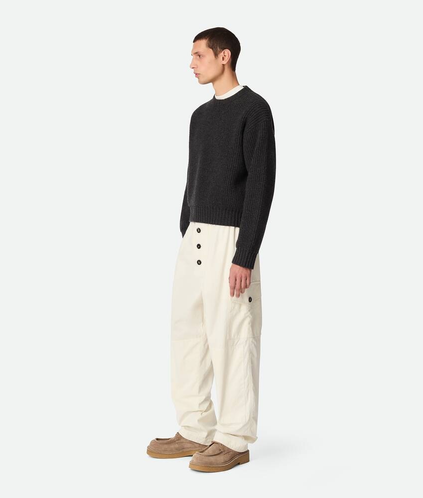 Bottega Veneta Pantalones de sarga de algodón ligero Rebajas