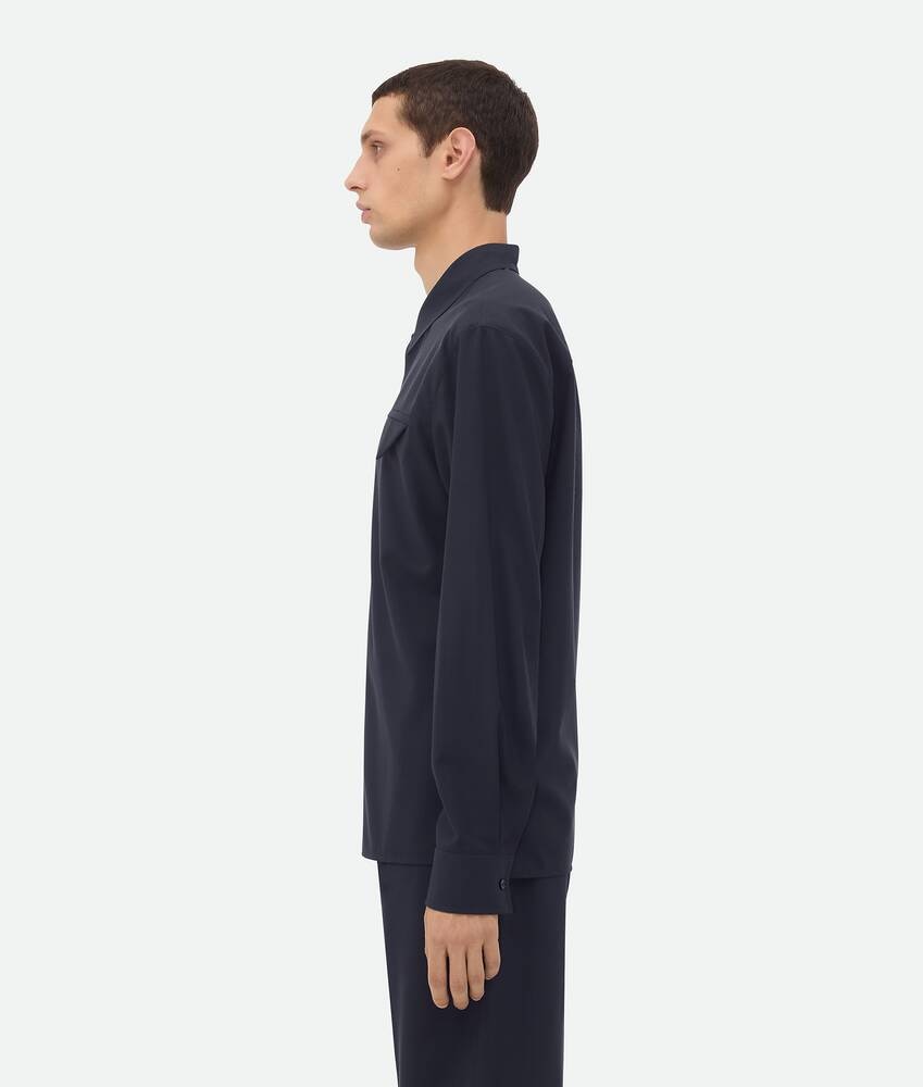 Bottega Veneta Camisa de lana fina Ventas relámpago