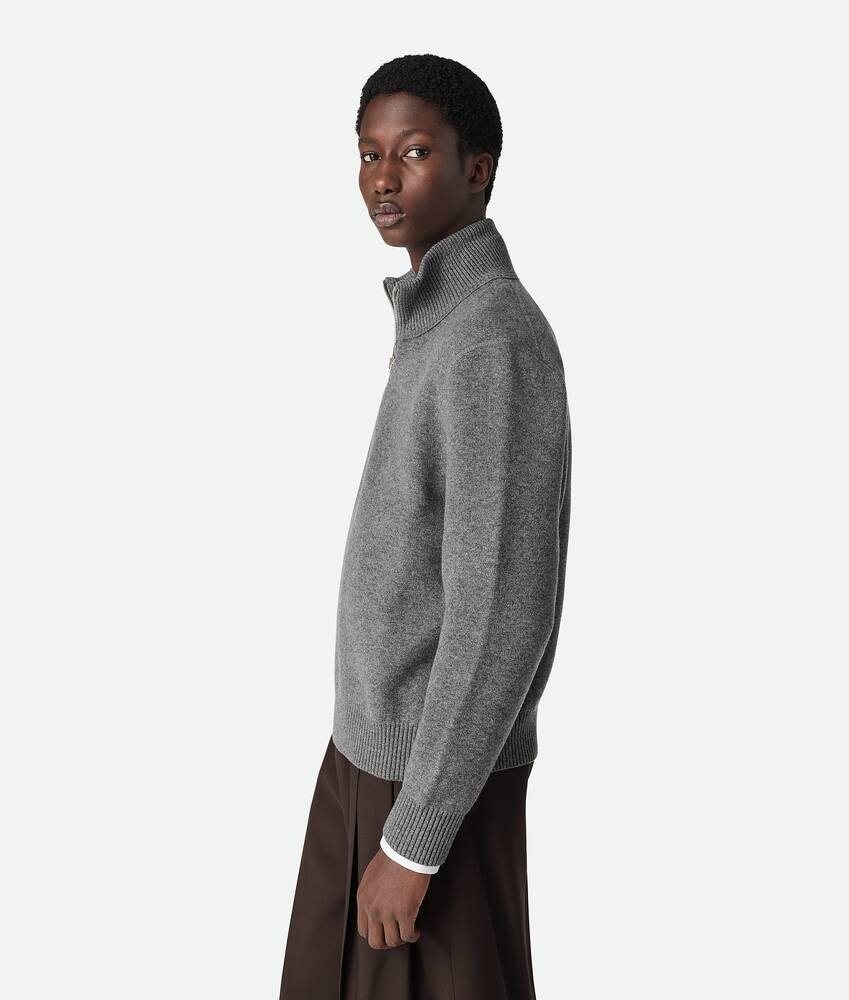 Bottega Veneta Jersey de cachemira compacta con cierre de cremallera Descuento