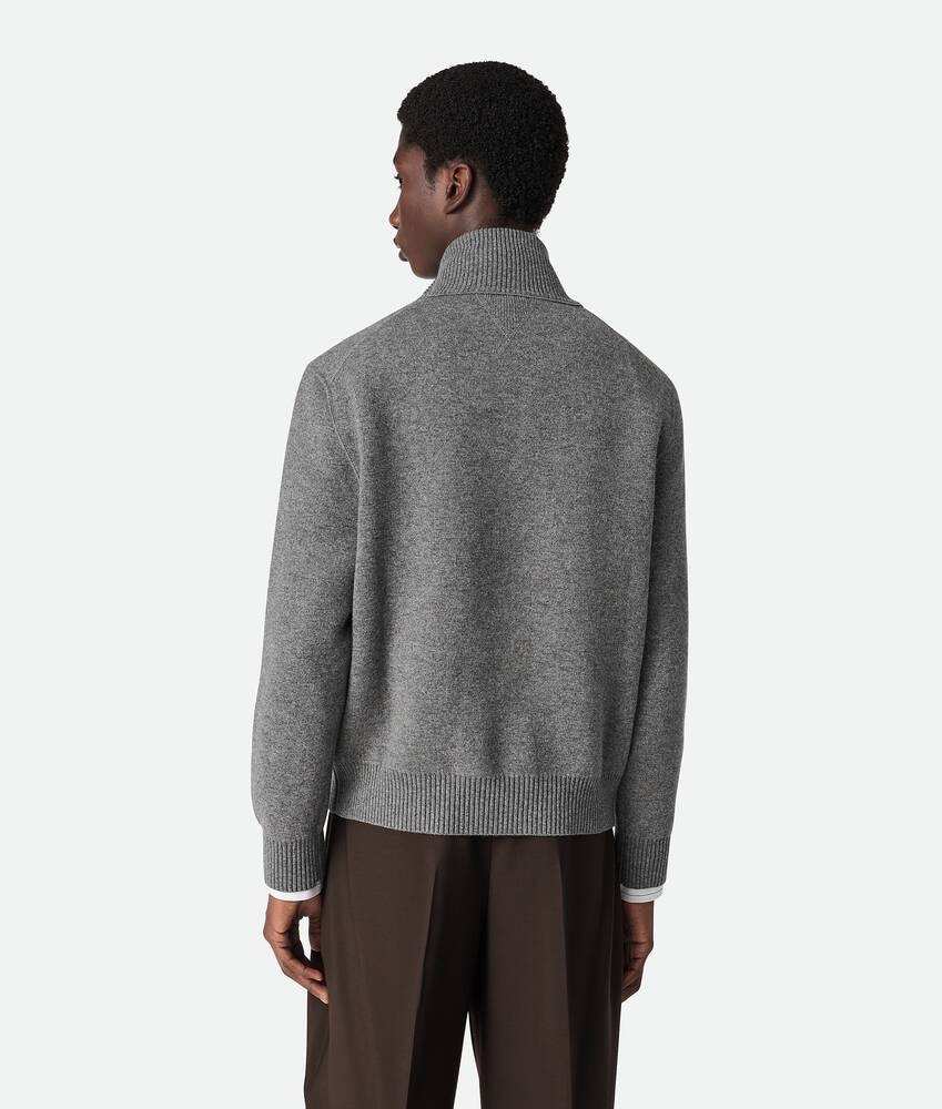 Bottega Veneta Jersey de cachemira compacta con cierre de cremallera Descuento