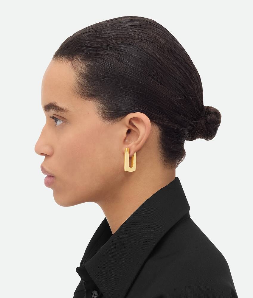 Bottega Veneta Pendientes Shape Hoop Últimos 3 días