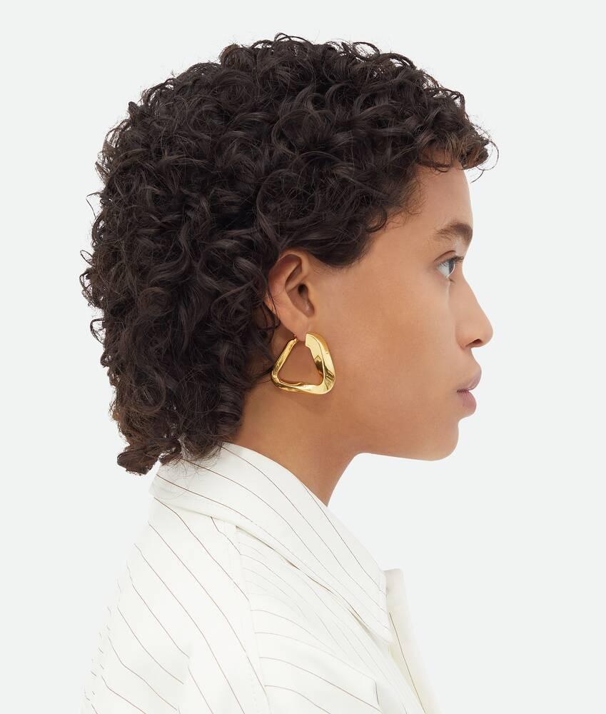Bottega Veneta Pendientes Hoop Twist Triangle Grandes Último día