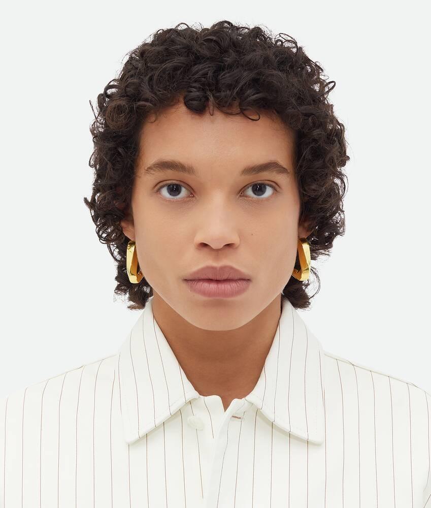 Bottega Veneta Pendientes Hoop Twist Triangle Grandes Último día