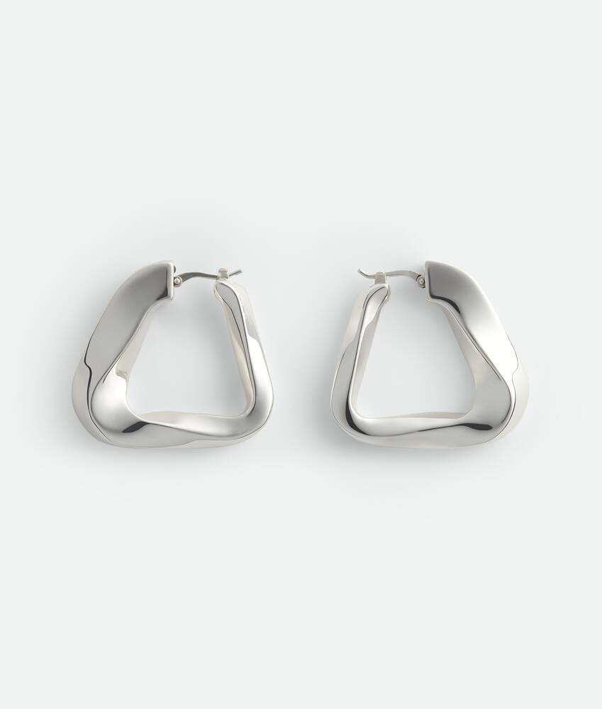 Bottega Veneta Pendientes Hoop Twist Triangle Grandes Precio de fábrica