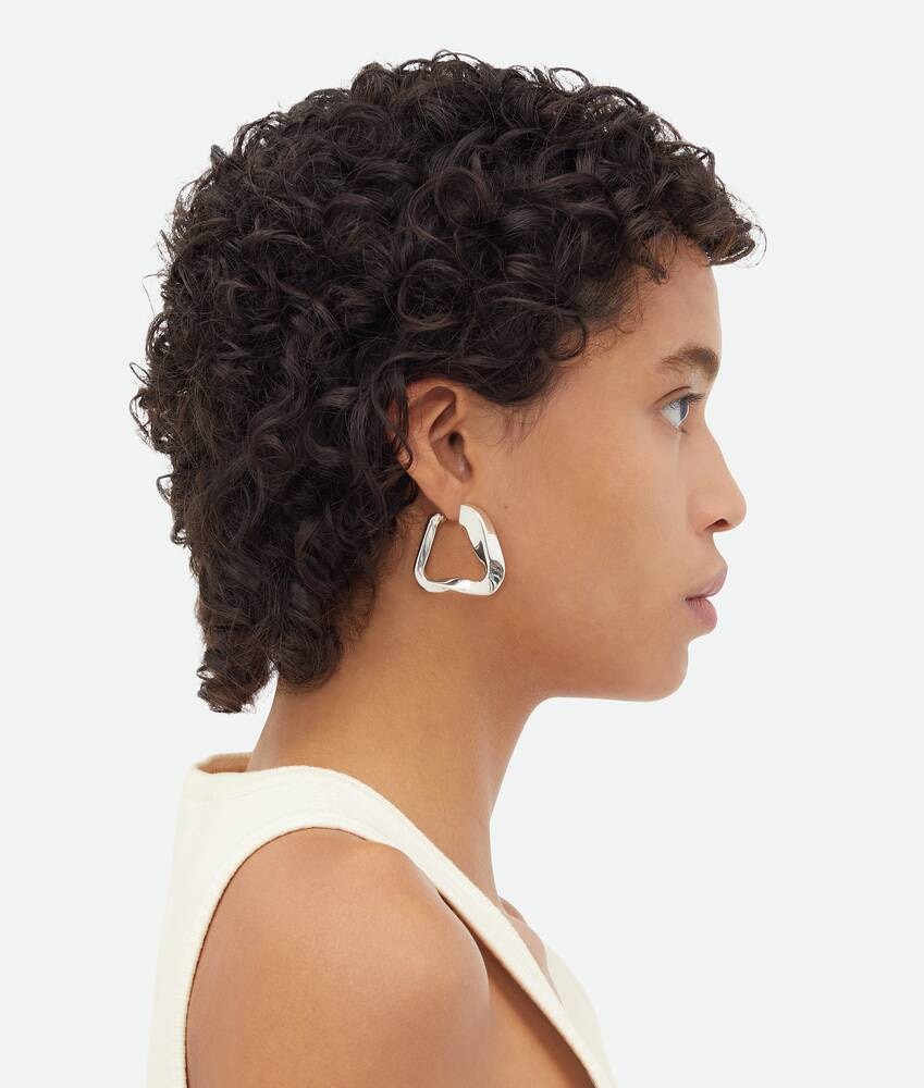 Bottega Veneta Pendientes Hoop Twist Triangle Grandes Precio de fábrica