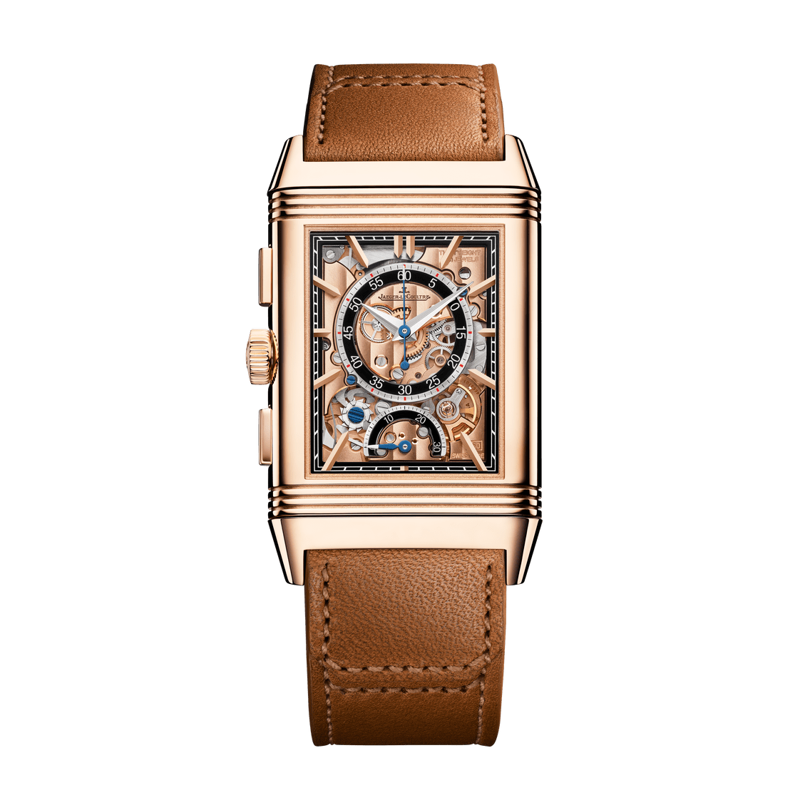 Jaeger-LeCoultre Reloj manual para hombre en oro rosa Reverso Tribute Chronograph Q389256J En oferta