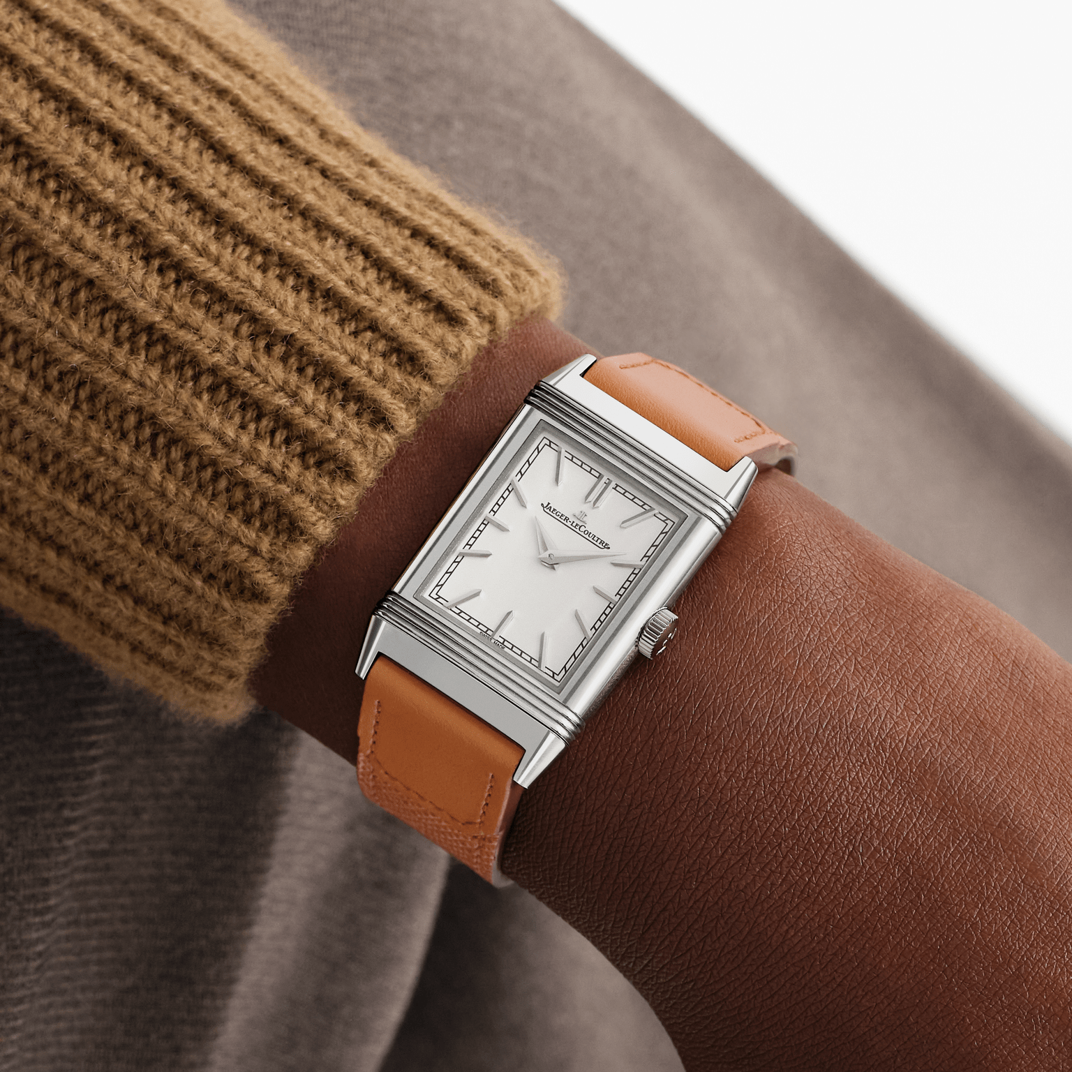 Jaeger-LeCoultre Reloj manual para hombre en acero inoxidable Reverso Tribute Monoface Q7168420 Descuentos del mes