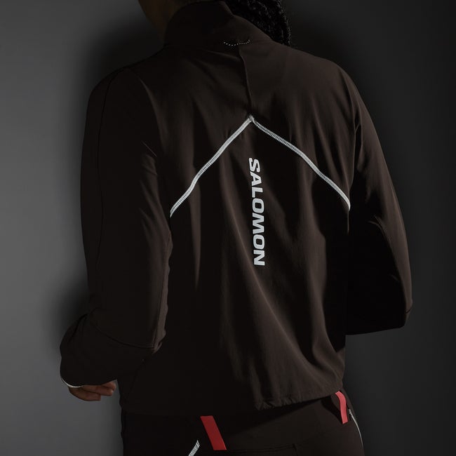 Salomon Sense Aero Hybrid Cropped - Prenda intermedia de media cremallera para mujer Descuentos del mes