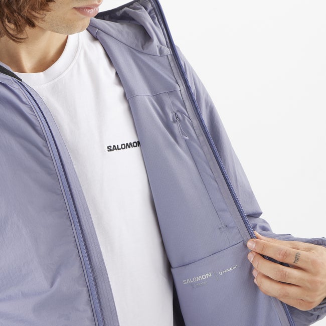 Salomon Mountain Flex - Chaqueta aislada con capucha para hombre Rebajas top